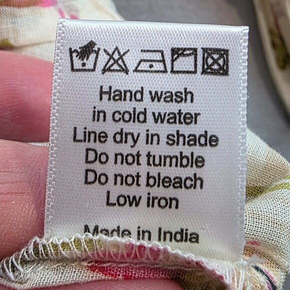 Mille‎ Resortwear Travel Hanna Floral Ruffle Button Front Top Bohemian Beach XL - Picture 11 of 11